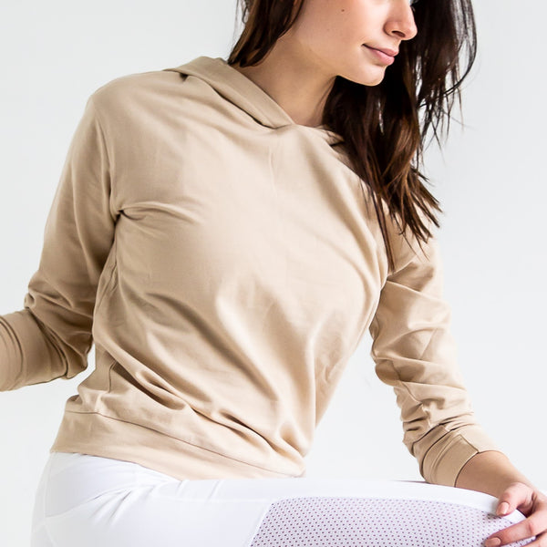 Color My World Hoodie in Sandy Beige