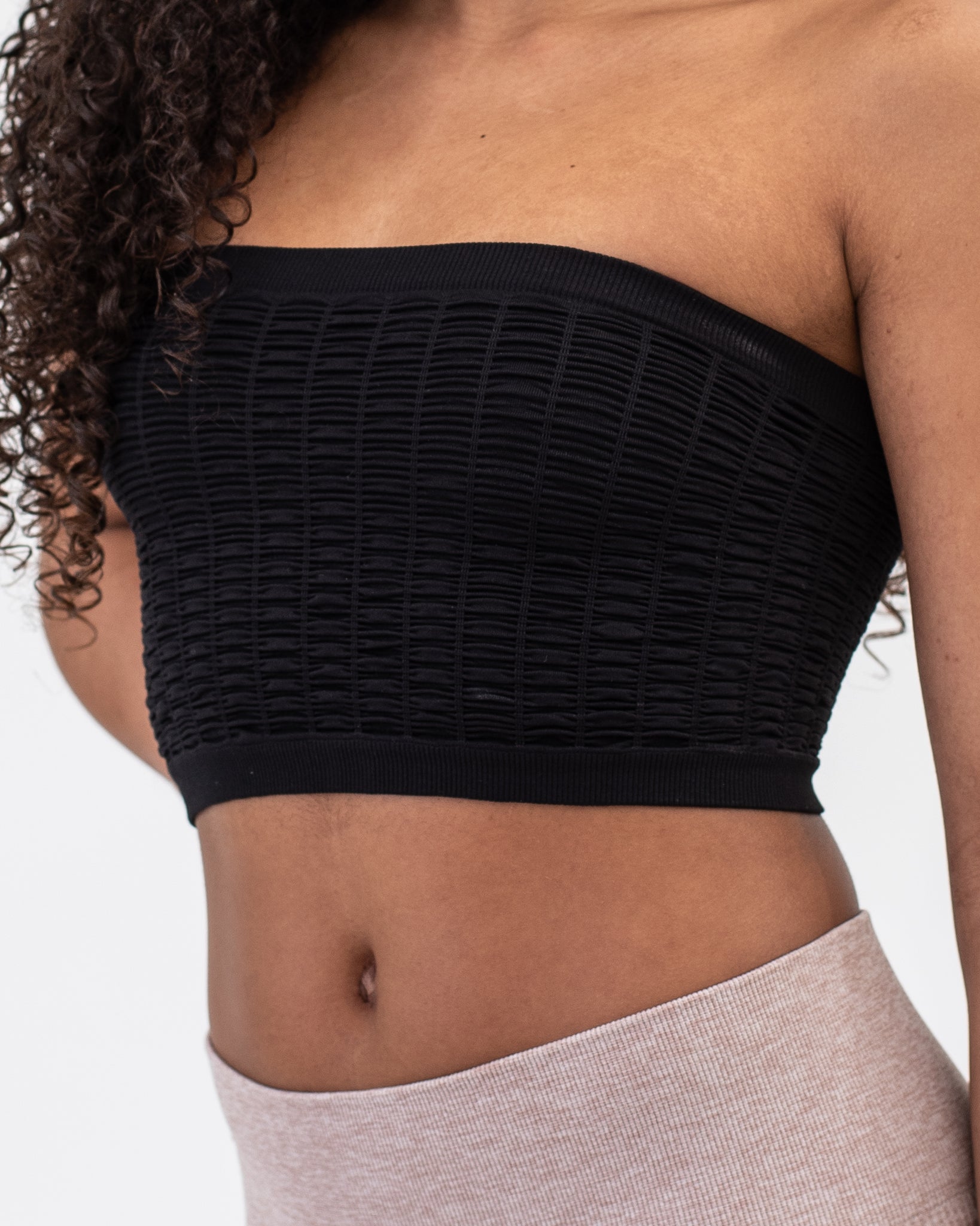 For Shirr Bandeau Top
