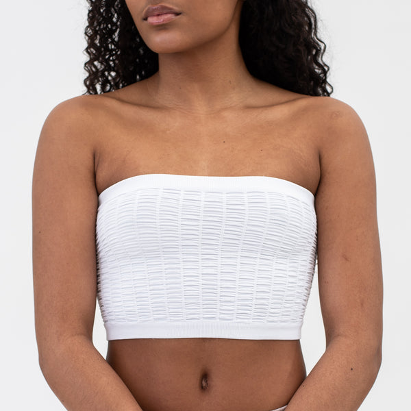 For Shirr Bandeau Top