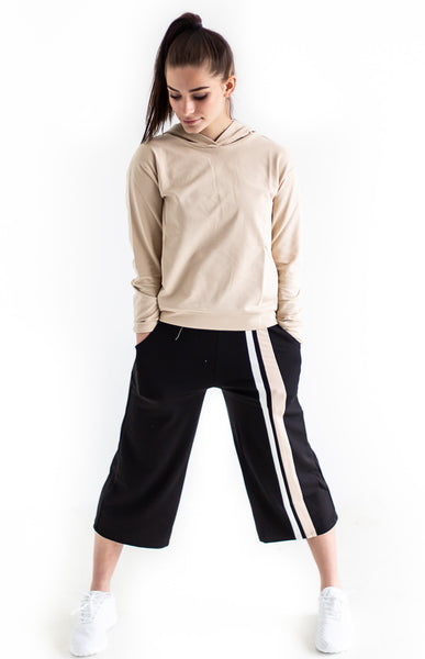 Double Up Cropped Track Pants