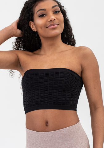 For Shirr Bandeau Top